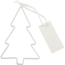 4 Marque-Places Sapin de Noël Blanc