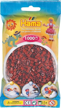 1 000 perles standard MIDI (Ø5 mm) rouge brun