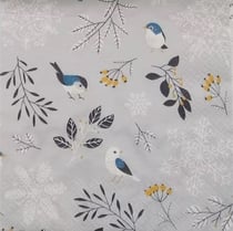 Lot de 4 serviettes en papier découpage collage 33 cm PETITES OISEAUX FEUILLAGE