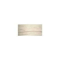 Cordon en coton, ciré, 1mm, carte 20 m, blanc