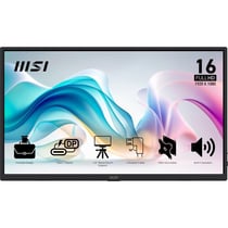 MSI PRO MP165 E6 téléviseur et moniteur portables Moniteur portable Noir 39,6 cm (15.6) LED 1920 x 1080 pixels