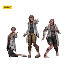 Zombie - Pack 3 figurines Dark Source Scientists (Female) 8 cm