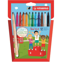 Lot de 6 étuis de 12 feutres de coloriage pointe moyenne - STABILO - Trio A-Z - Multicolore