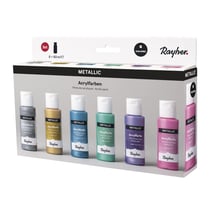 Kit de peintures acryliques métalliques