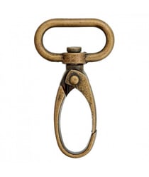 Mousqueton 30mm - Prym Laiton Antique marron