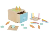 Jouet à encastrer bois carottes