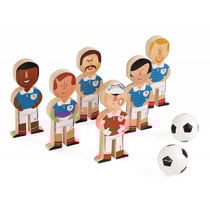 6 quilles champions de football - janod - j03209 - jeu d'adresse
