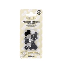 Boutons pressions métal sans pince 14mm Bohin argenté