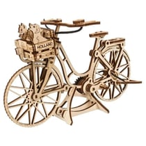 Puzzle 3D en bois - UGEARS - Bicyclette hollandaise - 75 pièces - Pédales rotatives & chaîne - Sans colle ni outils