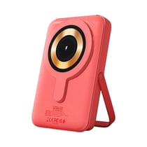 URBAN FACTORY Powerbank MagSafe 10000mAh avec port USB / USB-C et fonction Support Corail