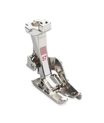 Pied pour patchwork avec guide N°57 pour machine électronique - Bernina Gris
