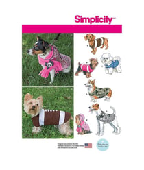 Patron Simplicity 1239 Vêtement chiens taille n°S-M-L