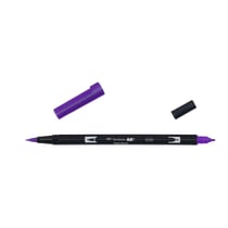 Lot de 6 feutres double pointe pinceau - TOMBOW - Violet impérial 636 - ABT Dual Brush Pen