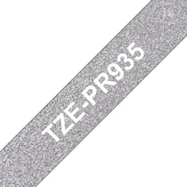 Brother - Cartouche ruban Etiqueteuse 12mm Argenté TZe-PR935