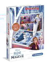Quizzy la reine des neiges ii disney frozen - stylo interactif - clementoni - 52408 - jeu educatif