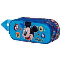 Trousse Mickey Mouse 3D 22 CM - 2 compartiments Bleu