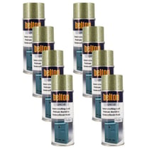 Lot de 8 sprays de peinture - Vert martelé - Belton - 400 ml