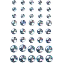Pierres de strass, dim. 6+8+10 mm, bleu, 40 pièces/ 1 Pq.