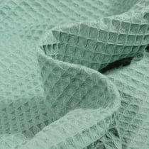 Tissu Nid d'abeille Vert d'eau