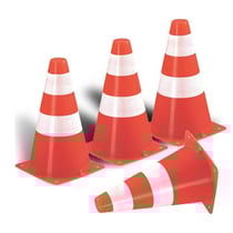Set de 4 cones de signalisation - sport - jouet plein air