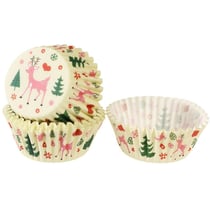 50 Caissettes à Cupcakes - Christmas