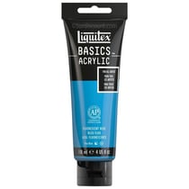 Peinture Acrylique en tube bleu fluo 118ml - Liquitex Basics