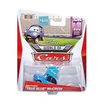 Vehicule cars racing sports network - matthew true blue mccrew - voiture miniature bleu - mattel - bhn86