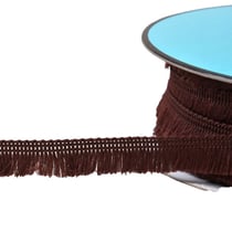 Bobine 25m petite frange 13mm marron café