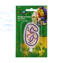 Bougie anniversaire chiffre 6