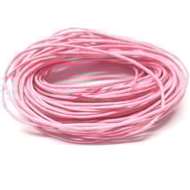 4 Mètres de Fil CORDON COTON CIRE Rose diamètre 1 mm - création bijoux perles