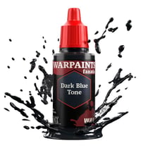 Peinture acrylique pour miniatures - THE ARMY PAINTER - Bleu foncé délavé - 18 ml - Lot de 1 - Séchage rapide