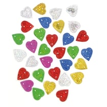 MégaCréa DIY - Sequins coeurs 3 cm 35 g