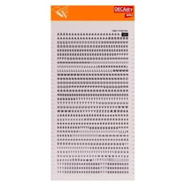 Lettres et Chiffres Transfert Noir 3mm