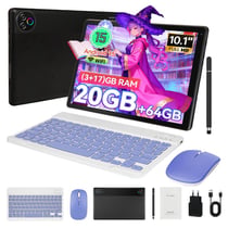 Tablette tactile KOTSREN Android 15 LCD Noir 64 Go extensible 10,1 pouces