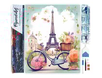 Diamond Painting Broderie Diamant Figured’Art 40x50cm toile entière roulée avec diamants carrés - Paris en fleurs