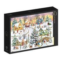 Puzzle 1000 pièces - Noël au Village - Grafika