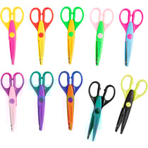 Ciseaux crantés en plastique 16 cm - 10 pcs