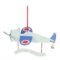 1 Carte de Naissance - Avion à Suspendre