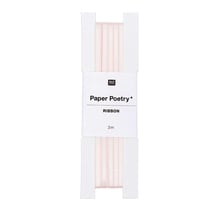 Ruban de satin rose poudré 3 m