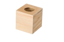 Boîte mouchoirs carrée 14x13x13 cm bois - Artemio