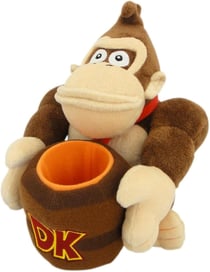 Nintendo Together Plus - Peluche Super Mario - Donkey Kong avec Baril 21cm