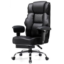 Fauteuil gaming - GTPLAYER - Ergonomique large - Noir - Similicuir