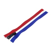 Fermeture non séparable drapeau français bleu blanc rouge
