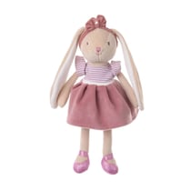 Bunny Sisters 30 cm Robe Mauve