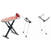 Set buanderie vileda junior 3 pièces : séchoir, planche et fer à repasser - klein - 6739 - jouet ménage