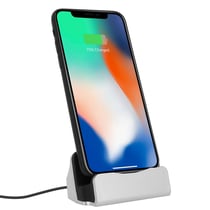 Station d'accueil iPhone Charge & Synchronisation connecteur Lightning - Argent