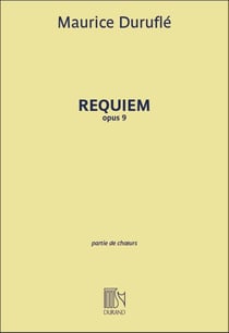 Partition musicale - DURUFLE MAURICE - Requiem Choeurs A Quatre Voix - DURAND