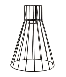 Carcasse d'abat-jour Jupon col droit noir
