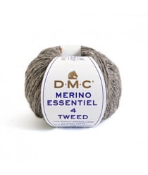 Pelote de laine Merino Essentiel 4 Tweed - DMC 913 Marron