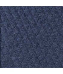 Tissu jersey matelassé losange de 140 cm de largeur Bleu vendu par 50 cm